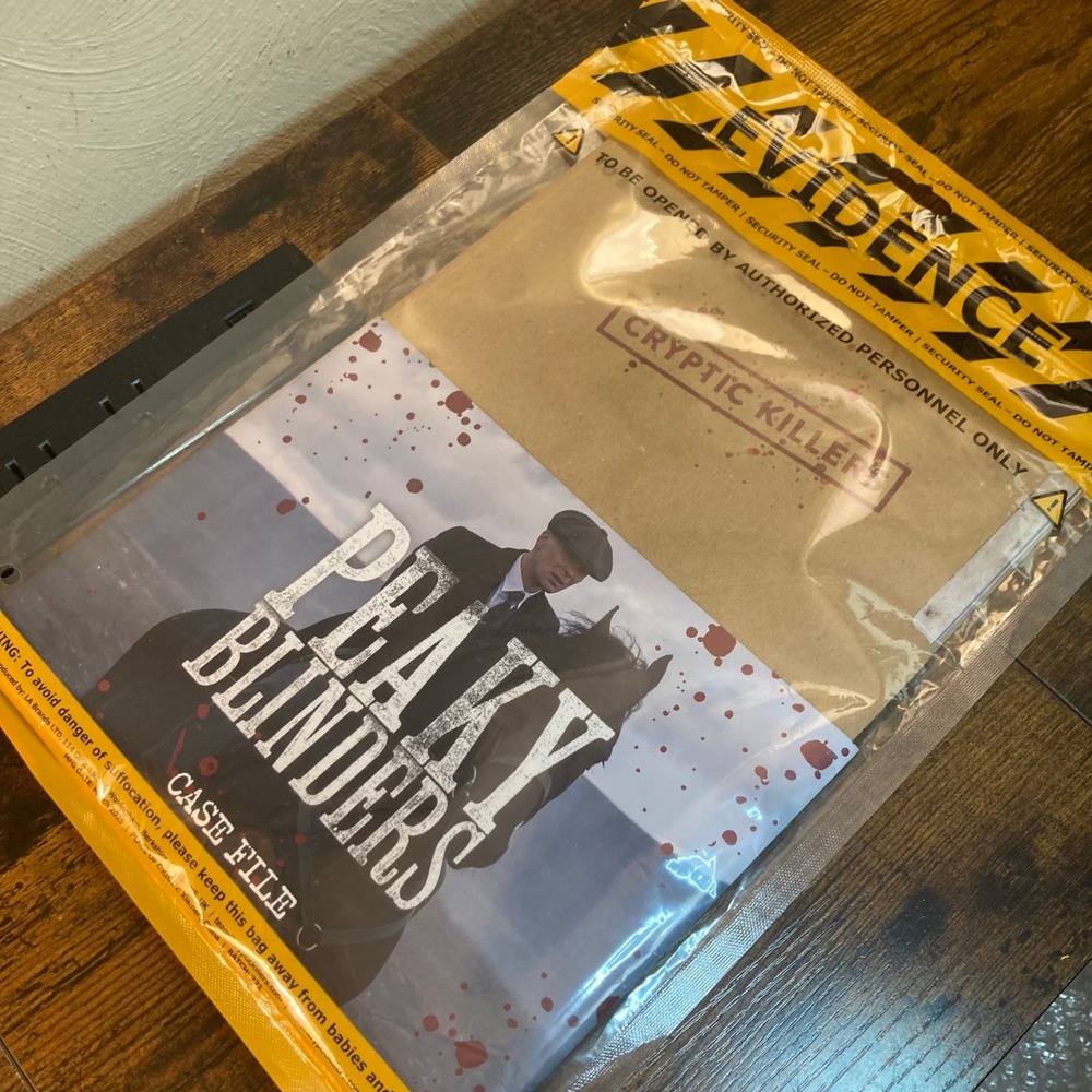 Cryptic Killers Peaky Blinders Case File Murder Mystery Game Cold Case Evidence
